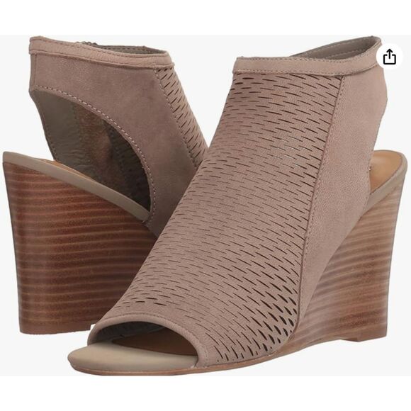 Steve Madden Women's Winny Wedge Sandal, Grey Nubuck, 8.5 M US - Picture 4 of 12